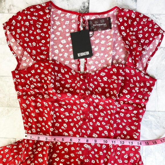 New REFORMATION Cheri Mini dress - Picture 4 of 9